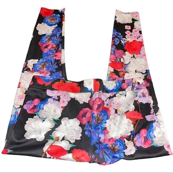 Bongo Bright Floral Leggings - Size Large - Picture 2 of 7